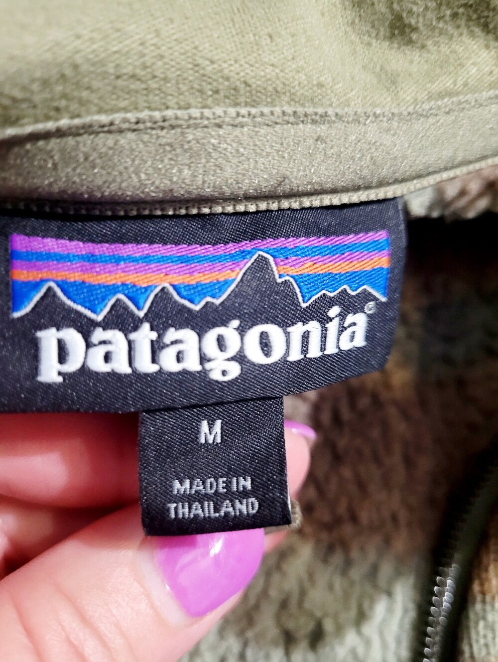 Patagonia Better Sweater 1/4 Zip Fleece Pullover Camo Green Brown Women's Medium - Picture 7 of 13